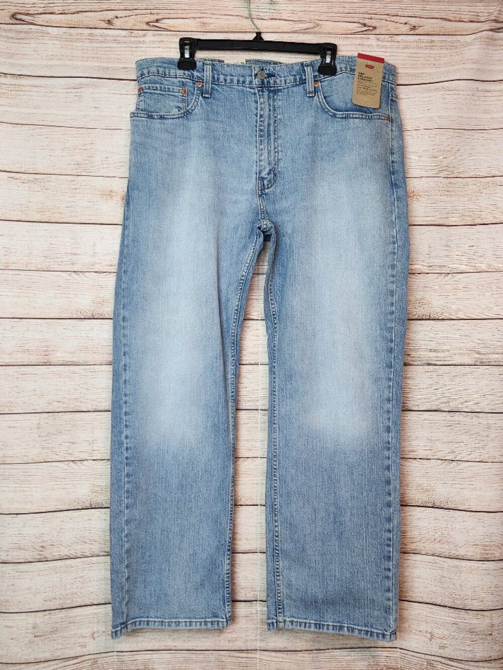 NWT LEVI'S Men's 559 RELAXED STRAIGHT FIT JEANS Stretch Jeans Blue Light 38 X 30